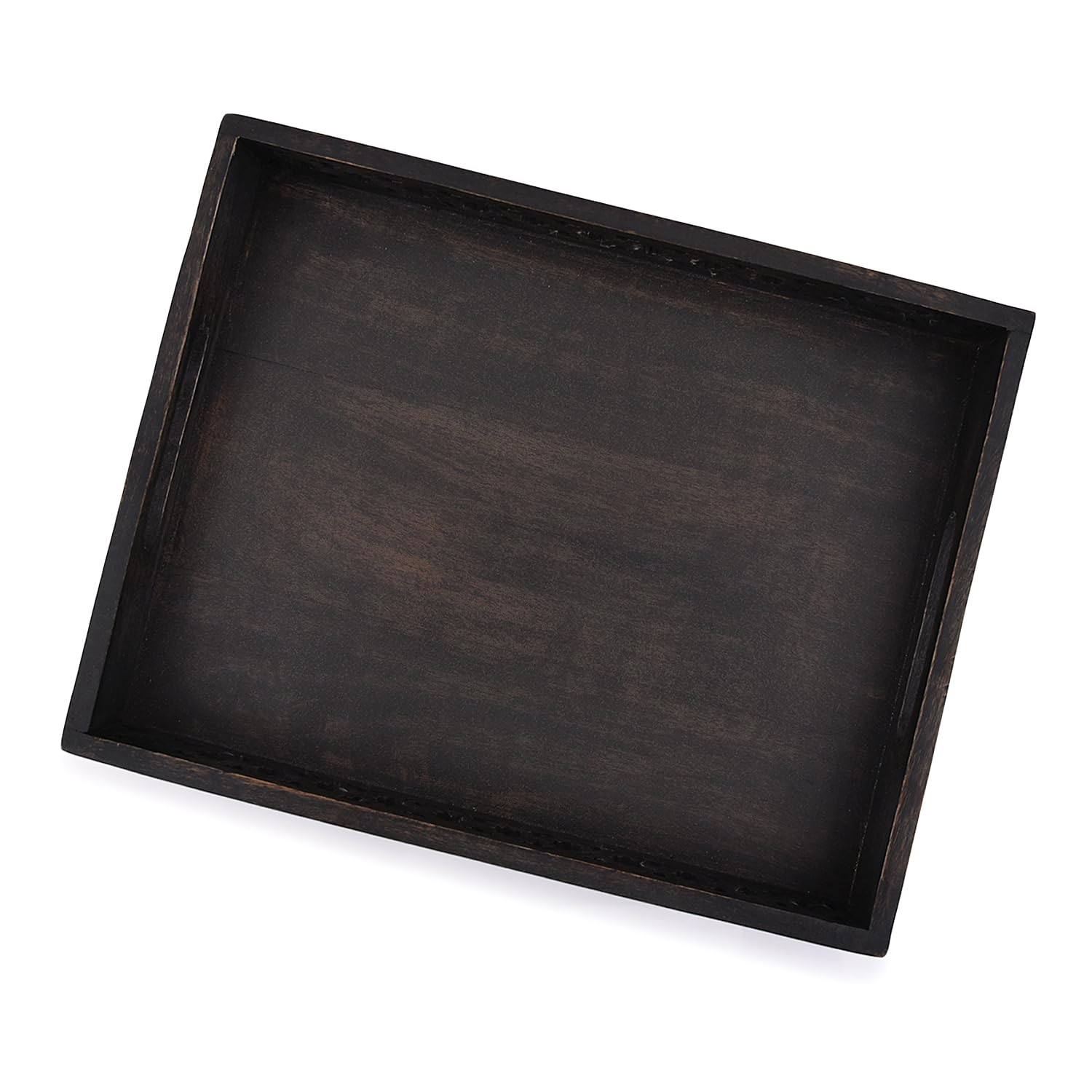 Samhita rectangular dining tray shown on a table setting.