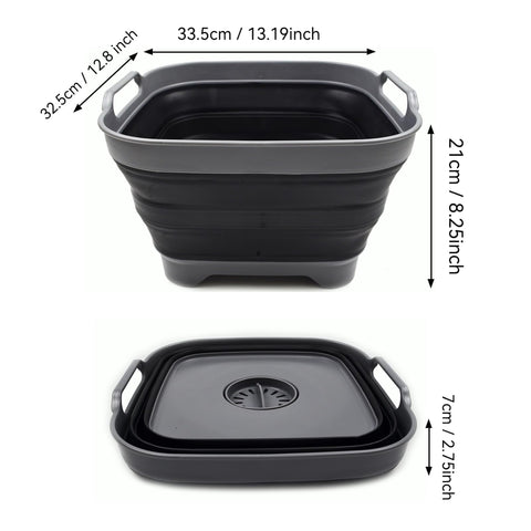 Four-heighted legs provide stability during washing in sinks.