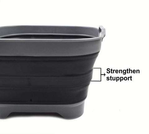 Great for indoor chores and outdoor camping, draining water easily.