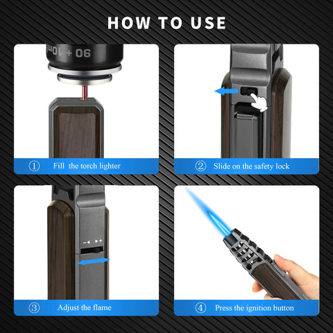 Safety lock engaged to prevent accidental ignition during cooking.