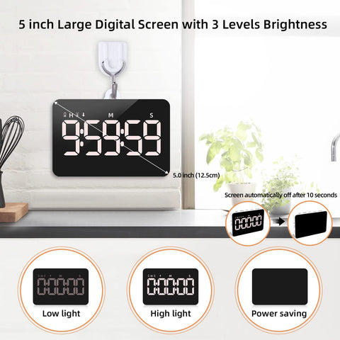 Samshow countdown-countup timer for precise timing in cooking and study