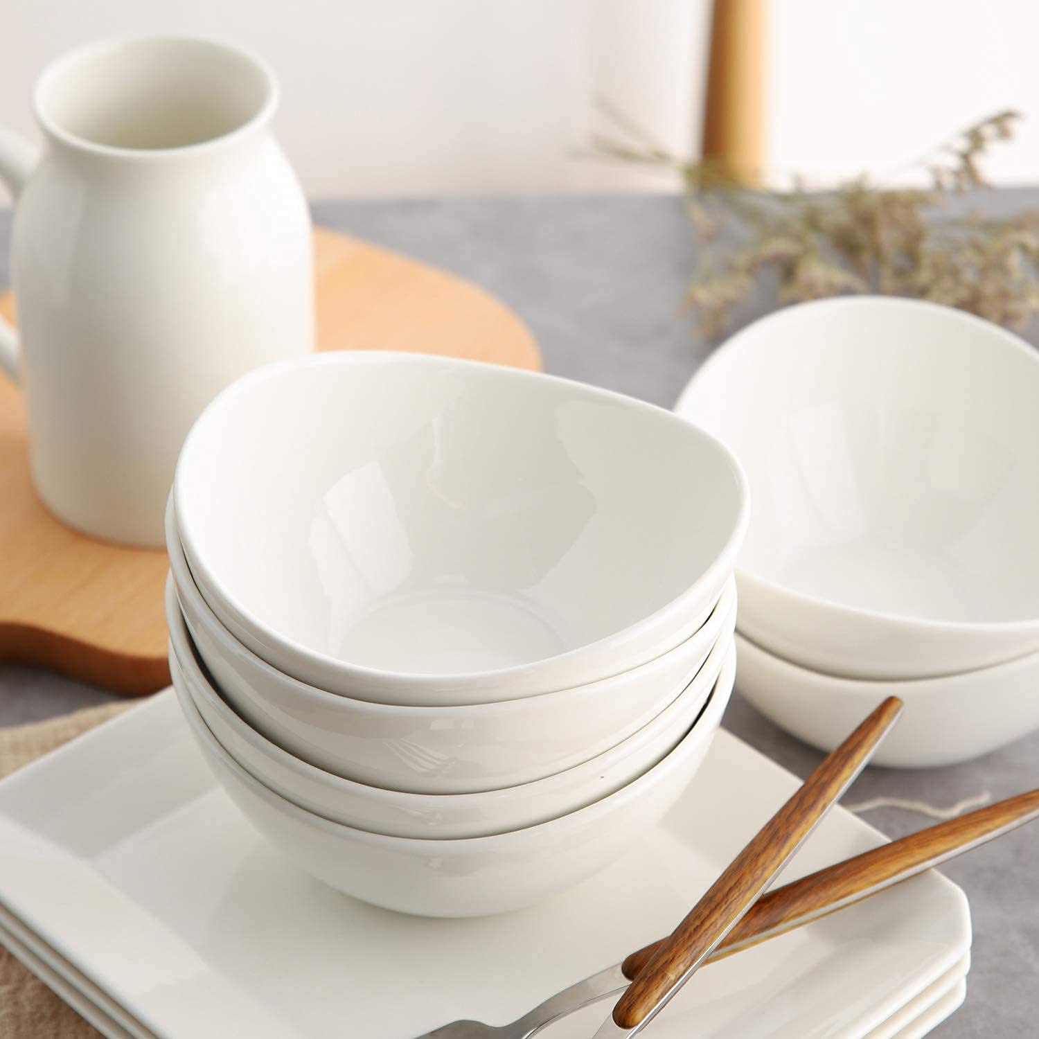 Samsle party-serving bowls display appetizers elegantly for casual entertaining.