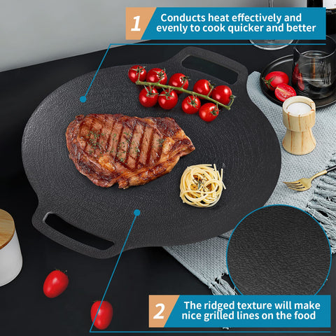 Double handles on the Sanbege grill pan for easy grip and lifting
