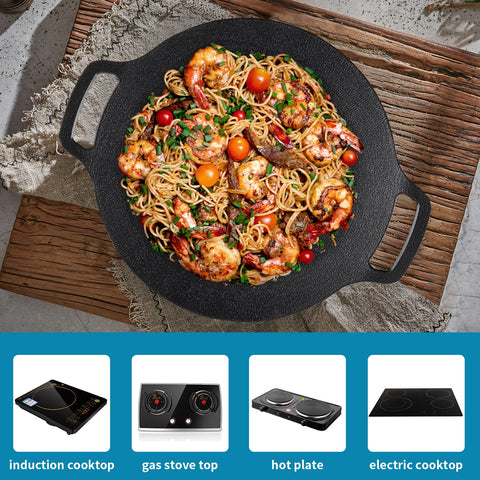 Storage bag included with the Sanbege grill pan for camping trips