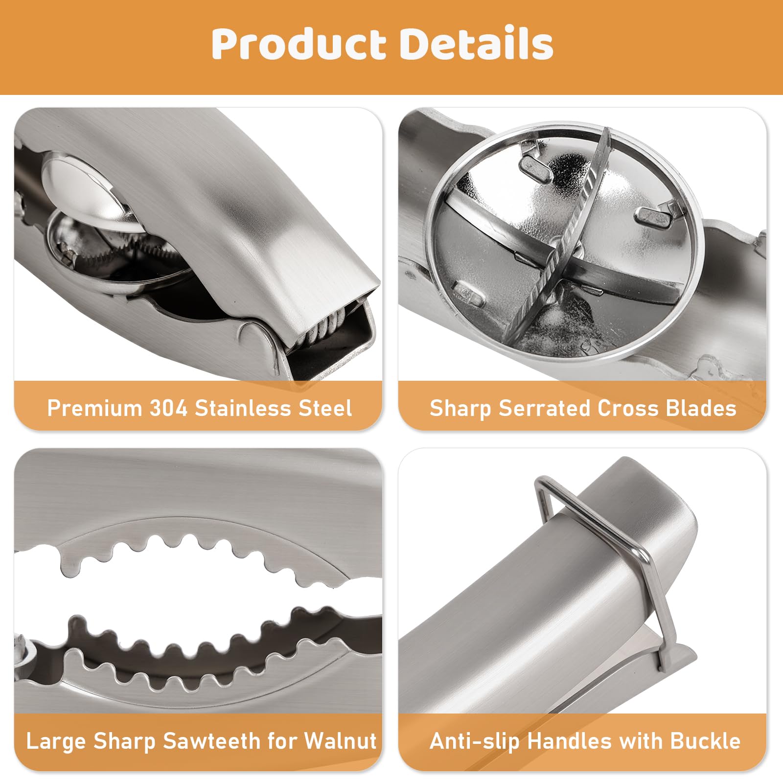 Sanchamy ergonomic non-slip handles provide leverage with minimal hand strain
