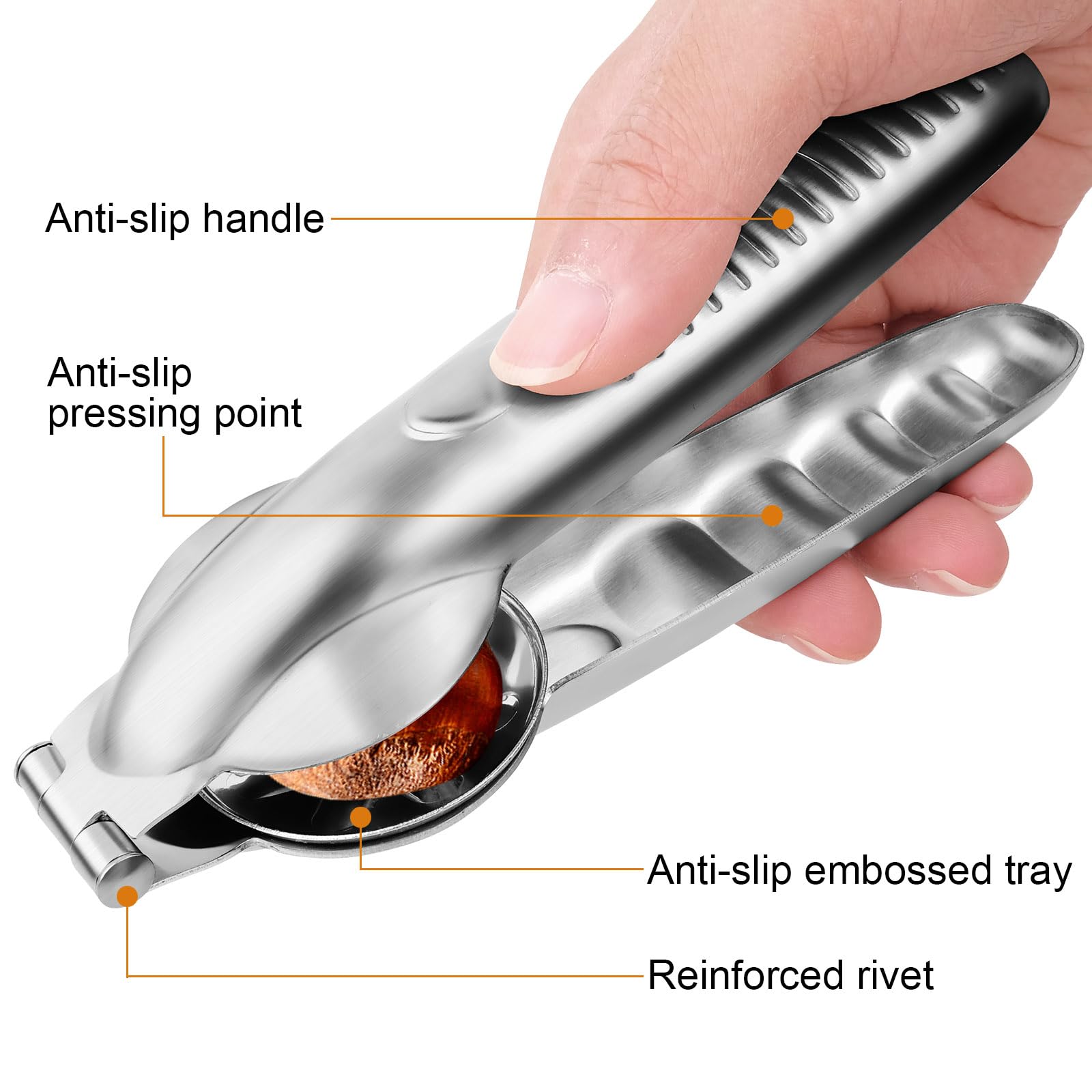 Sanchamy stainless steel picks reach inside shells to retrieve kernels.