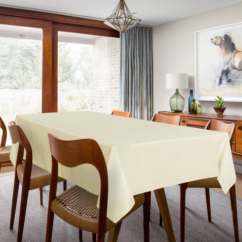 Sancua 2-pack tablecloth resists stains making party buffets easier to reset.