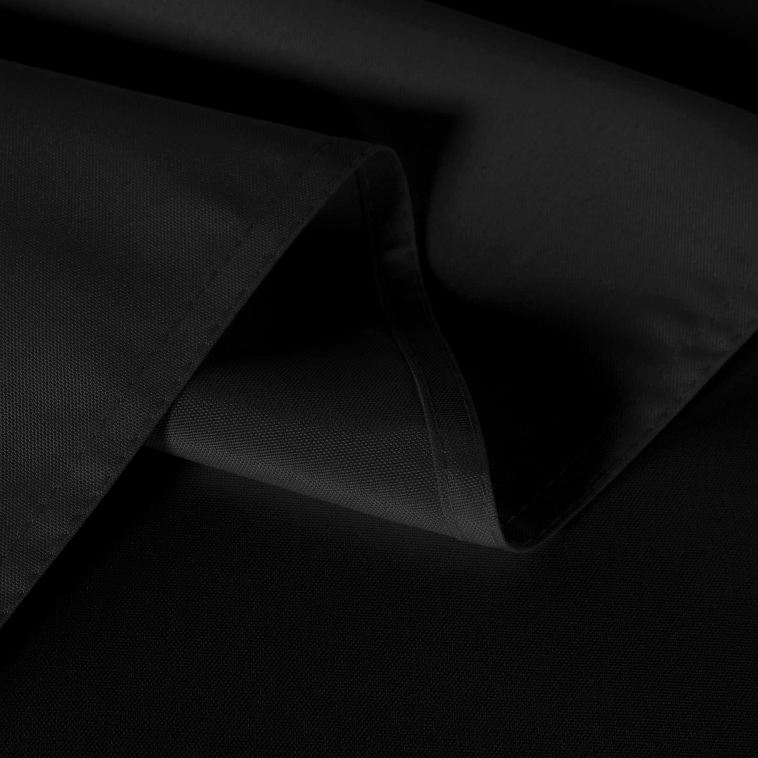 Sancua black banquet tablecloth protects surfaces at weddings