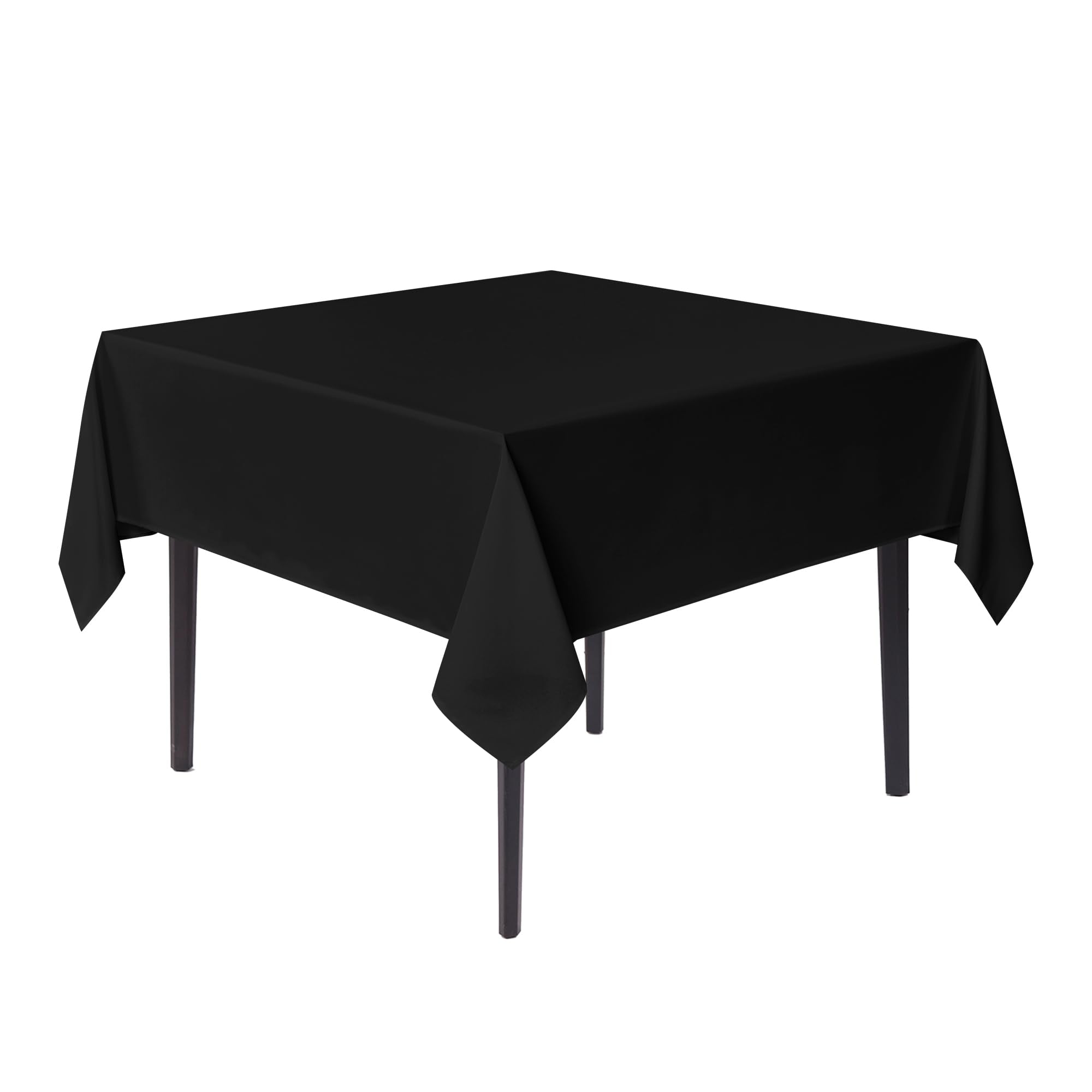 Sancua black square tablecloth 70x70 for indoor and outdoor dining