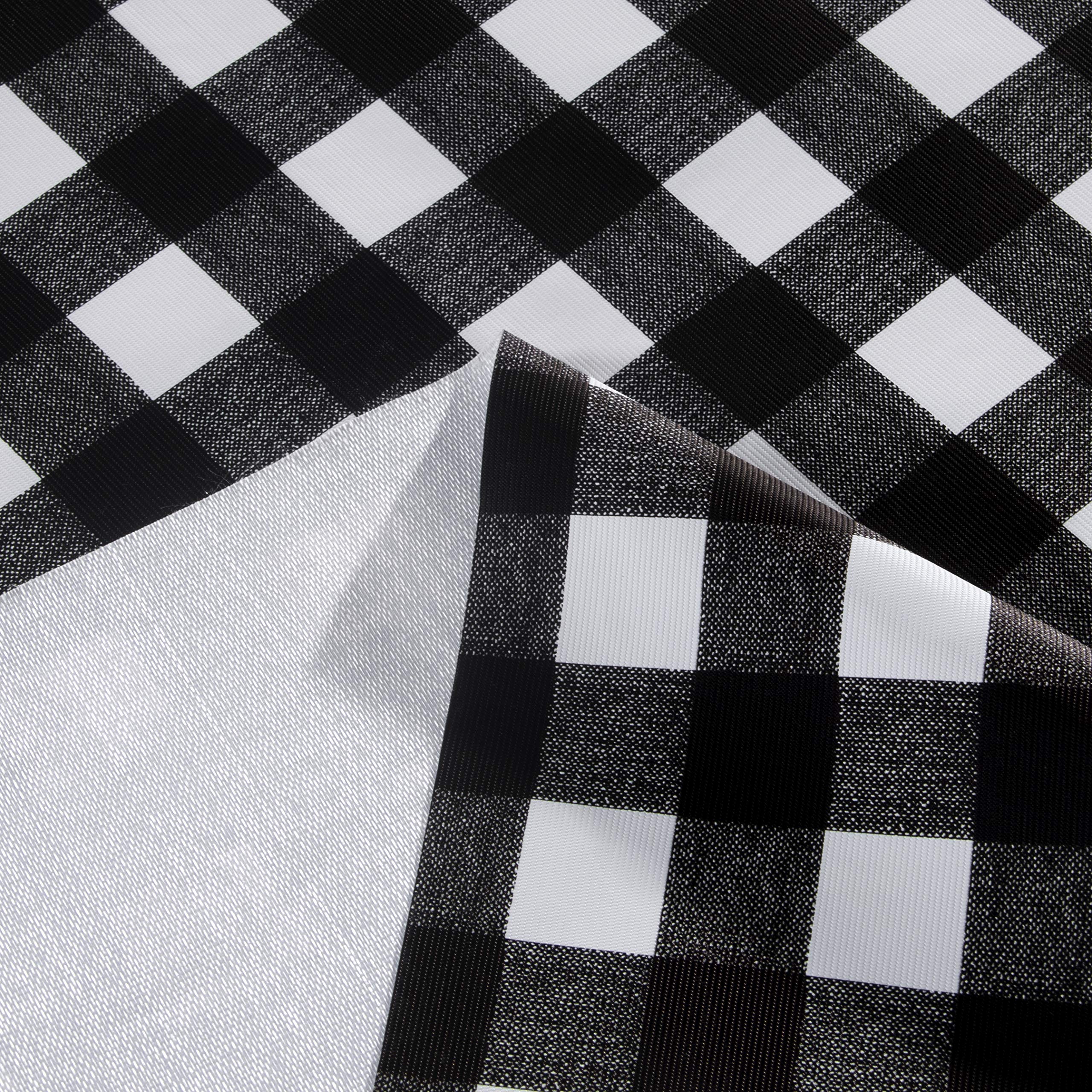 Sancua buffet party tablecloth protecting surfaces during a busy dining display.