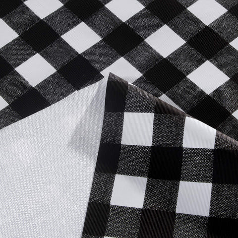 Sancua buffet party tablecloth protecting surfaces during a busy dining display.
