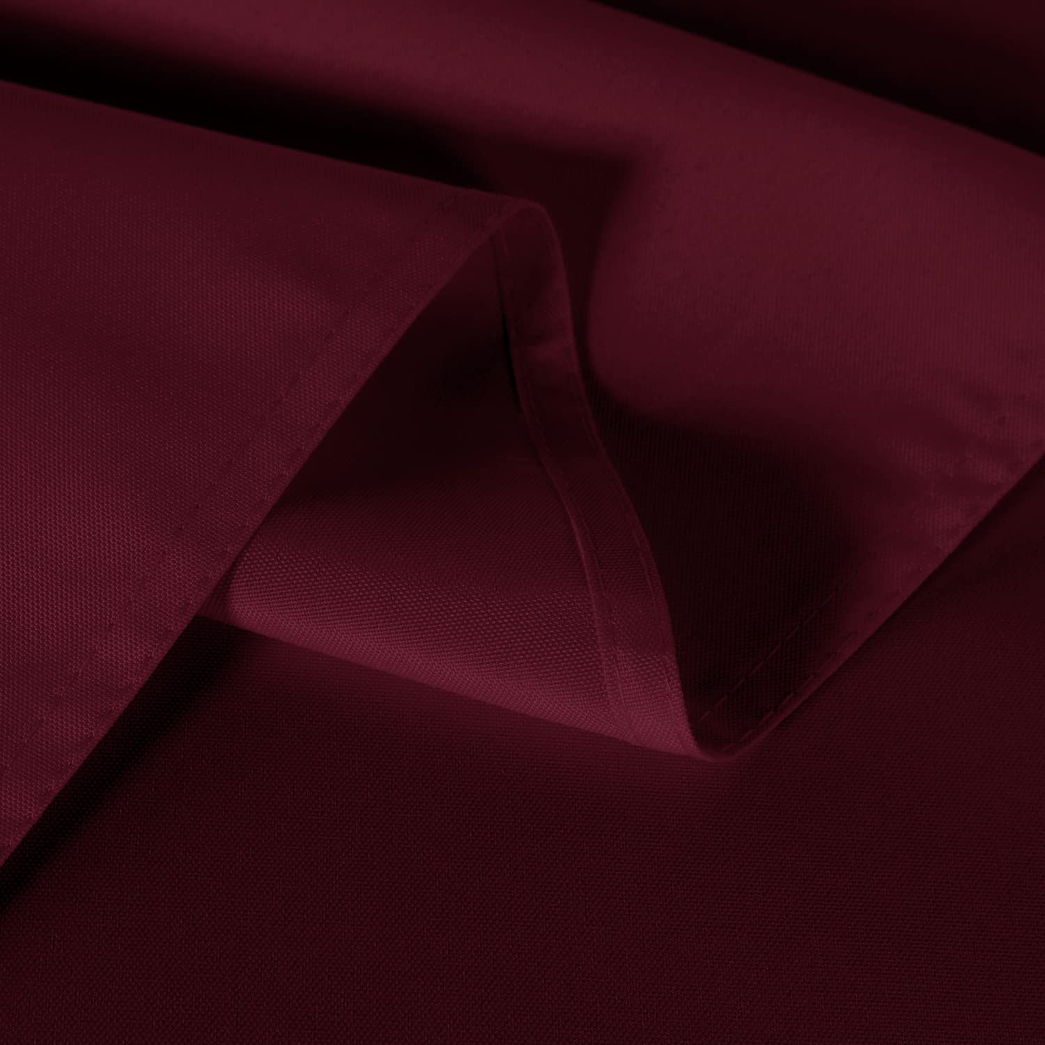 Sancua burgundy tablecloth looks wrinkle-free after ironing for a neat surface