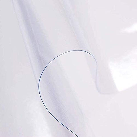 Sancua clear round tablecloth 80-inch provides large coverage for gatherings