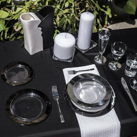 Sancua 90 x 132 inch cover fits standard 6 ft tables