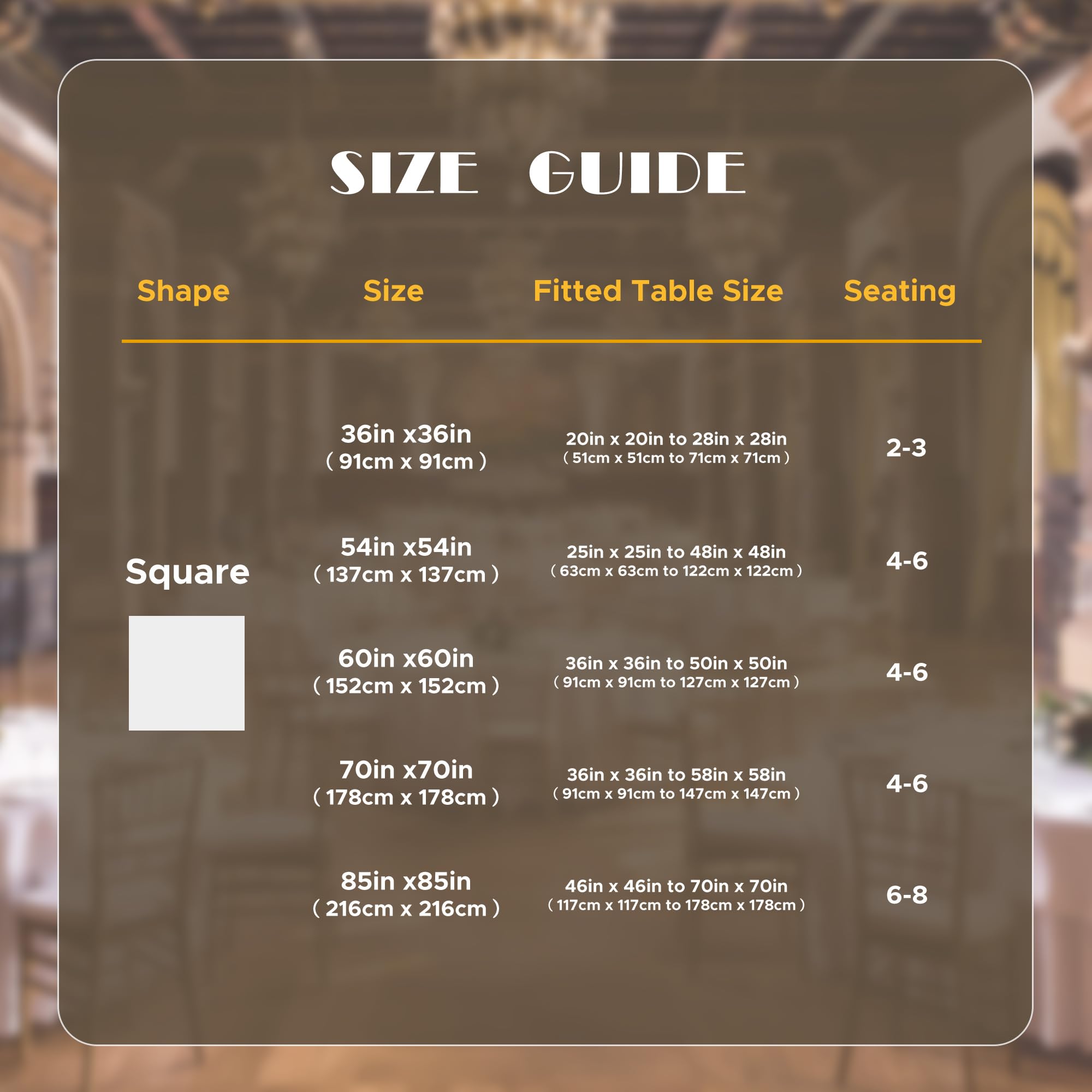 Sancua machine-washable tablecloth for easy maintenance