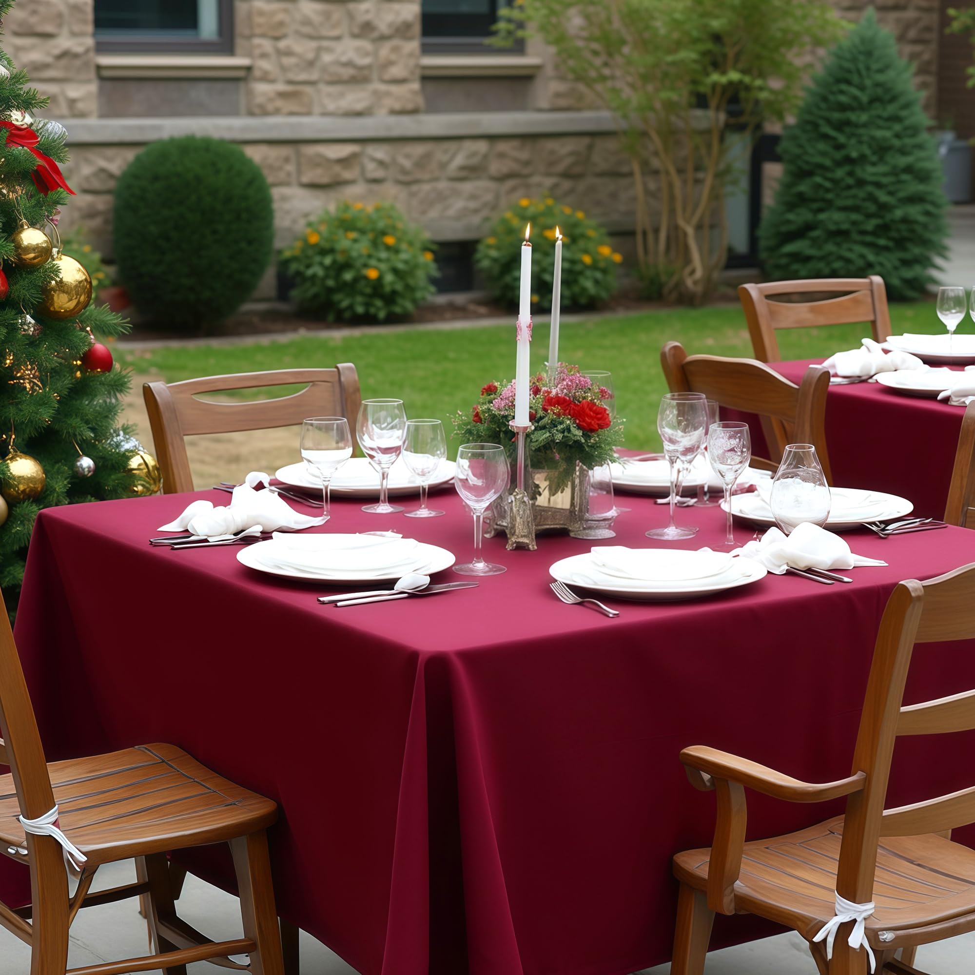 Sancua machine-washable tablecloth enables easy cleanup