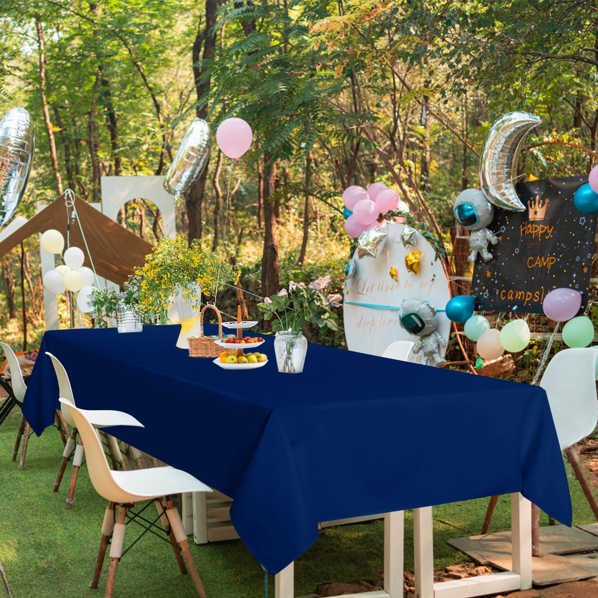 sancua pack-6 tablecloths simplifies event planning and setup