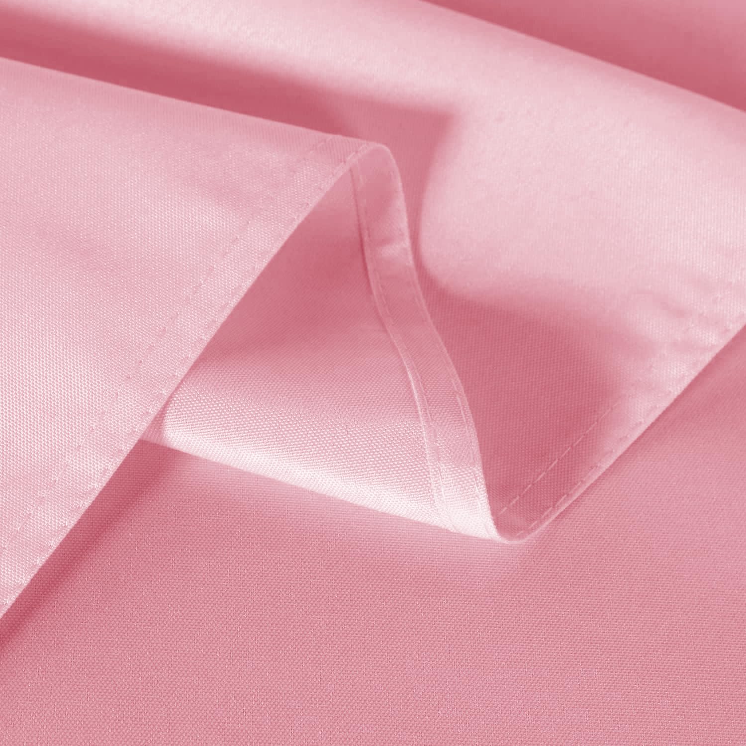 Sancua pink tablecloth on buffet setup, easy to wipe