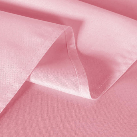 Sancua pink tablecloth on buffet setup, easy to wipe
