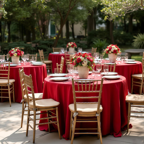 Sancua polyester tablecloth with wrinkle resistant fabric texture