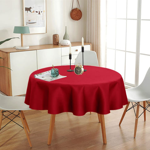 Sancua premium polyester tablecloth highlights durability for everyday use.