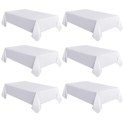 Sancua protective white tablecloth 60x102 ideal for camping and picnics.