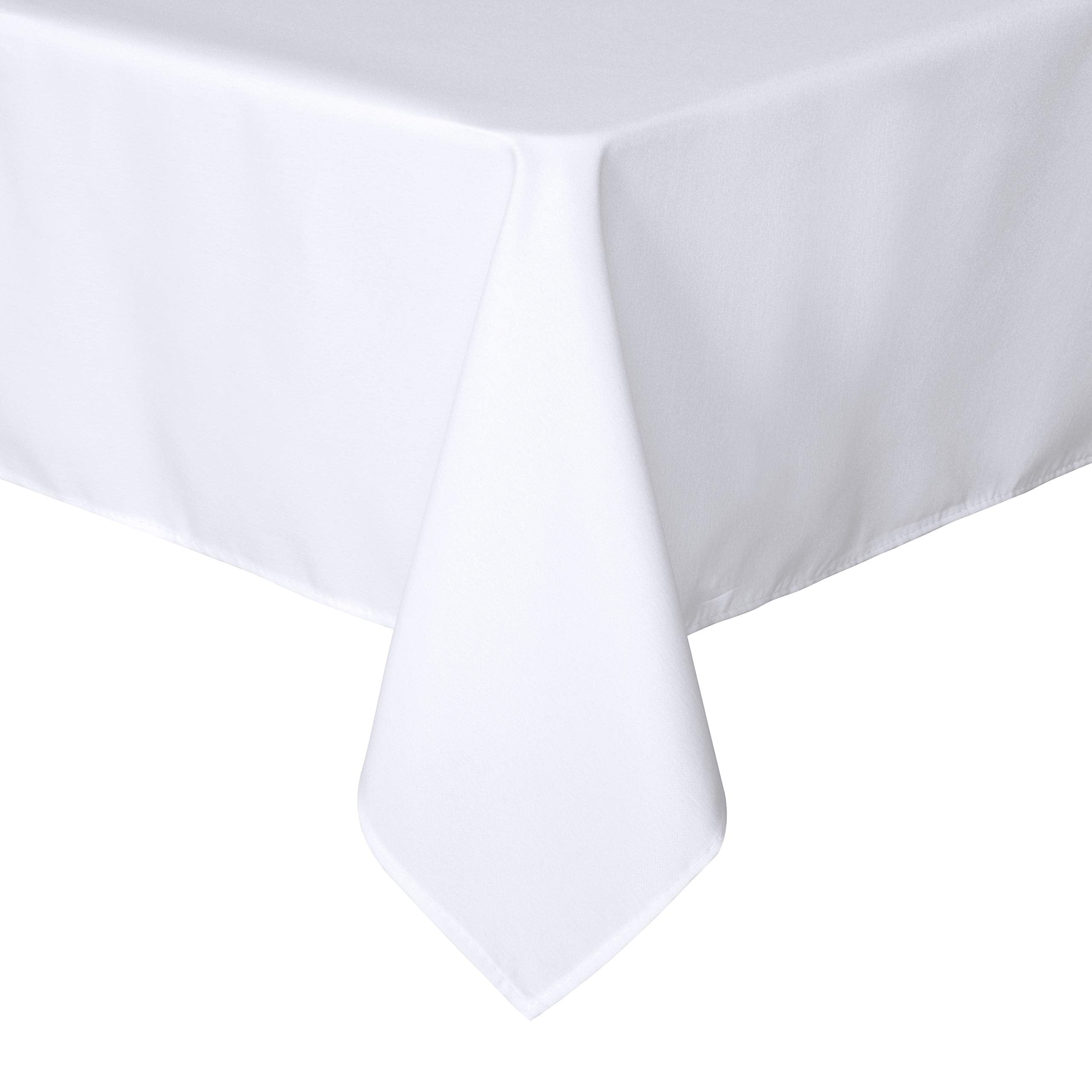 Sancua rectangle tablecloth 60x120 white protects surfaces with a clean dining look.