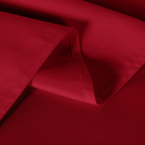 Sancua red tablecloth is machine washable for easy cleanup