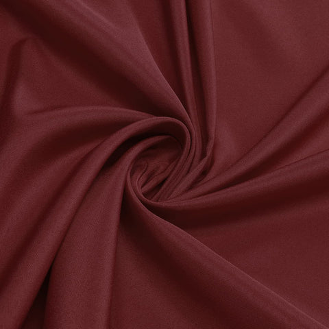 Sancua 90-inch burgundy tablecloth machine washable surface protection during gatherings.
