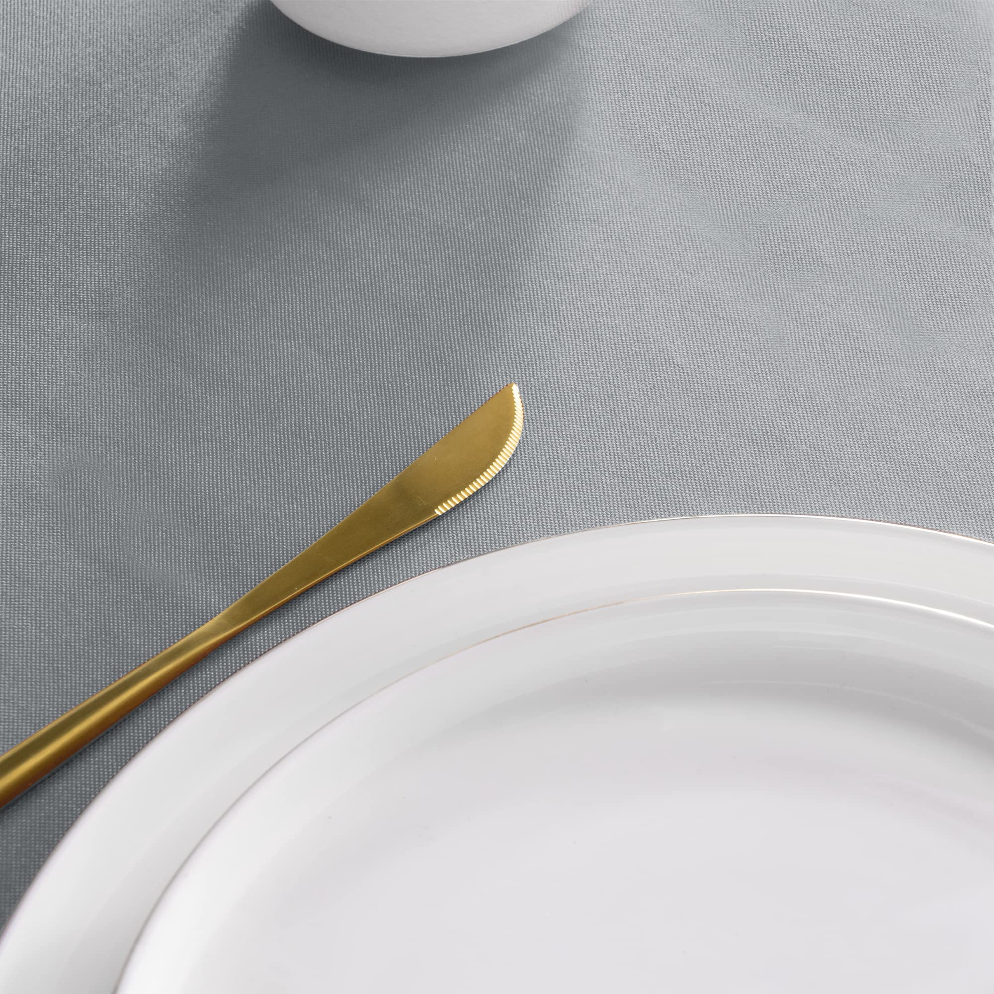 Sancua round tablecloth folded for compact storage and portability