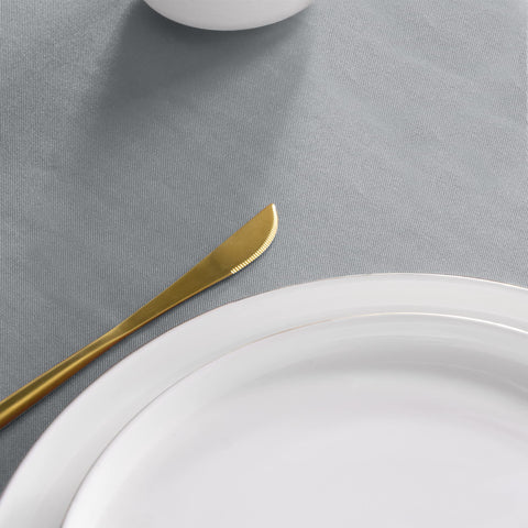 Sancua round tablecloth folded for compact storage and portability