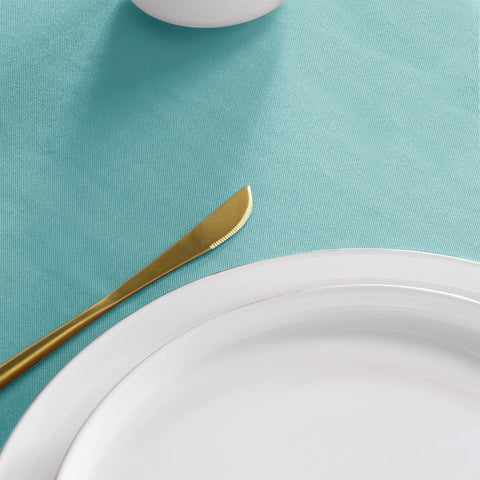 Sancua round tablecloth folds neatly for storage or travel