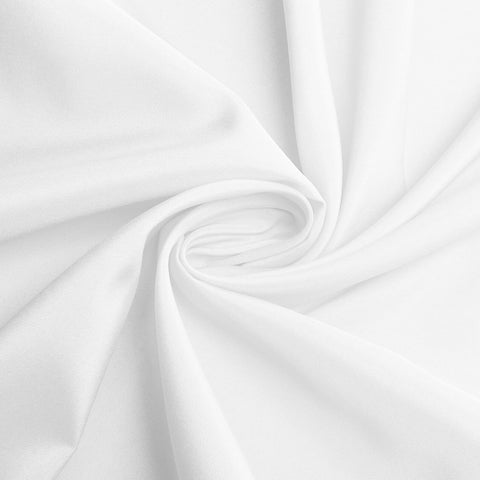Sancua washable white round tablecloth ready for easy maintenance after use.