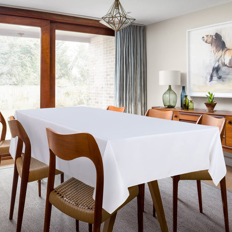 Sancua tablecloth-60x102-inch-drop provides ample coverage for standard tables
