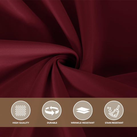 Sancua tablecloth on banquet setup for weddings and parties.