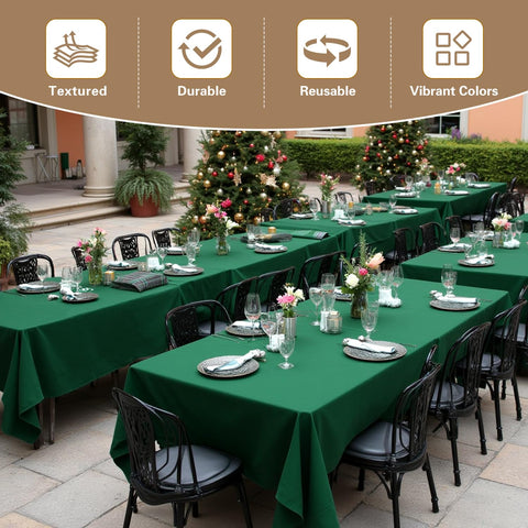 Sancua tablecloth easy-care washing for quick cleanup.