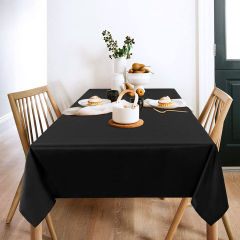 Sancua tablecloth polyester fabric close-up showing durable weave
