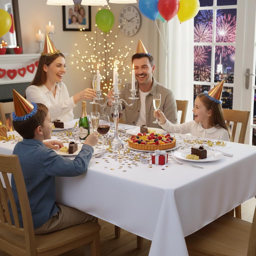 Sancua wrinkle-free texture keeps tables neat for gatherings.