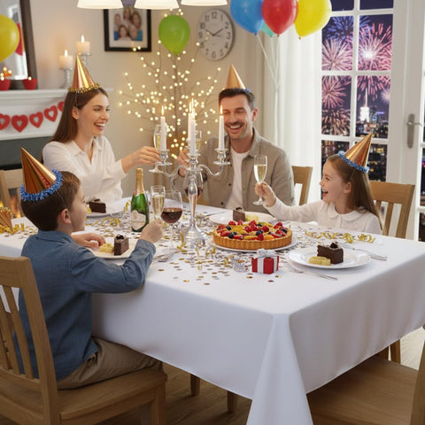 Sancua wrinkle-free texture keeps tables neat for gatherings.