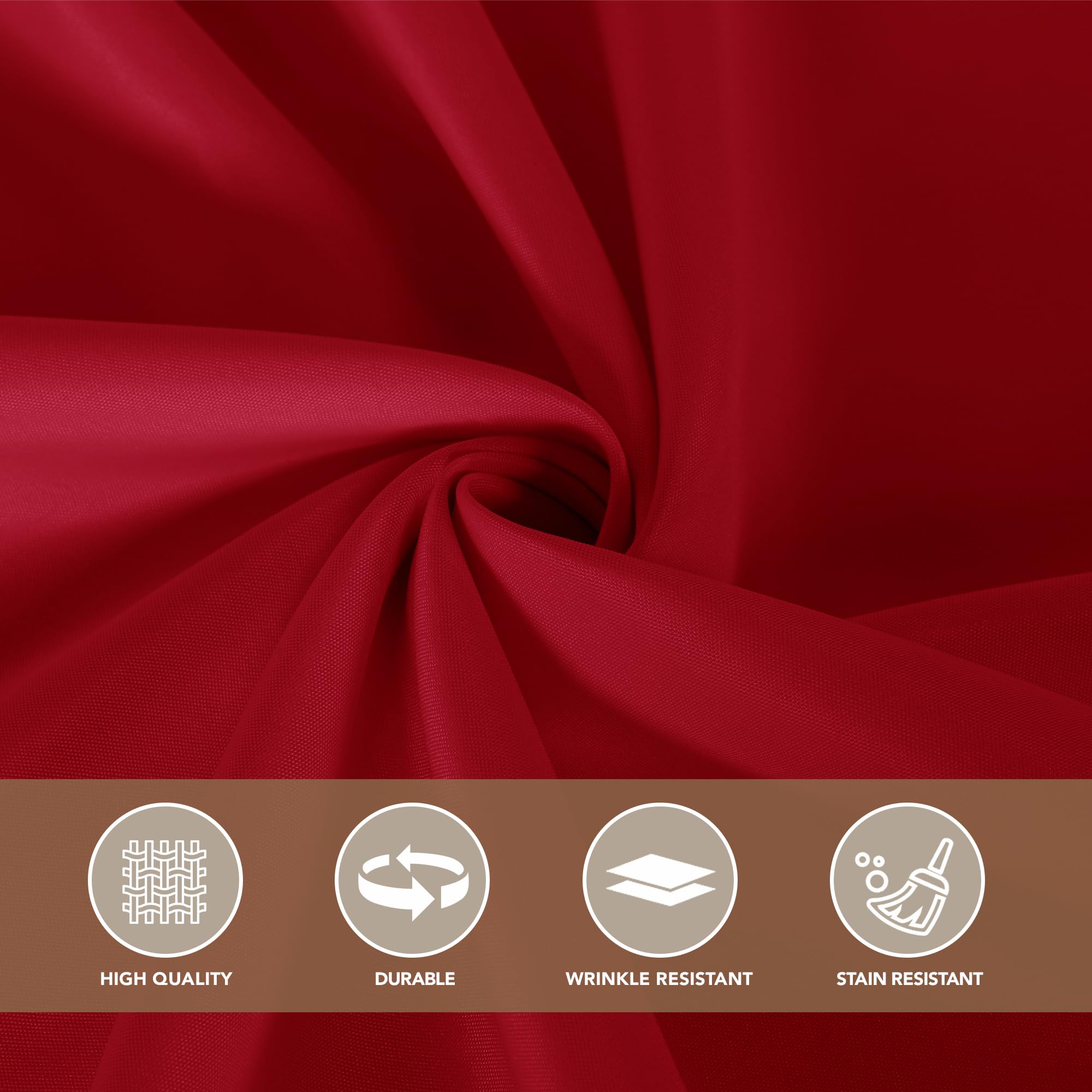 Sancua 2-piece pack tablecloth coverage for multiple tables.
