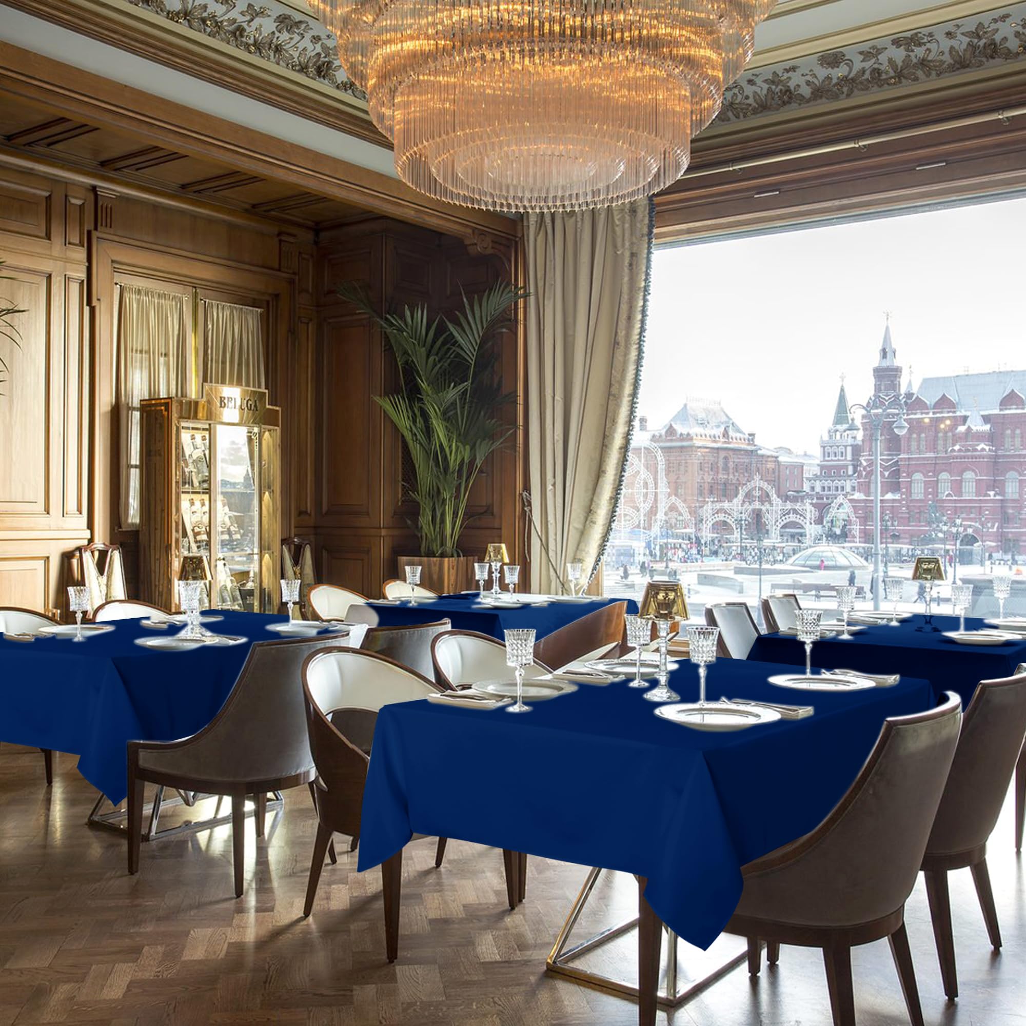 sancua washable polyester tablecloth highlights easy care and reuse for events