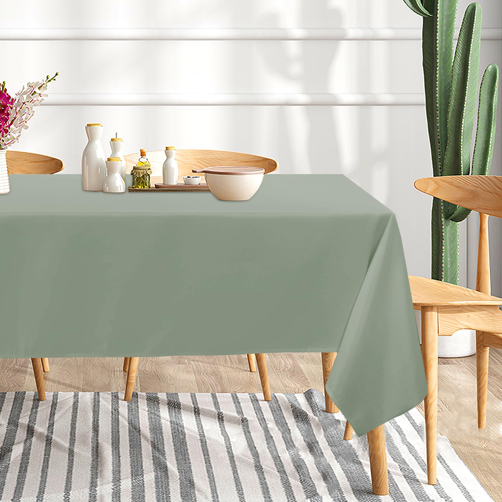 Sancua wedding or banquet tables covered with two-pack tablecloths