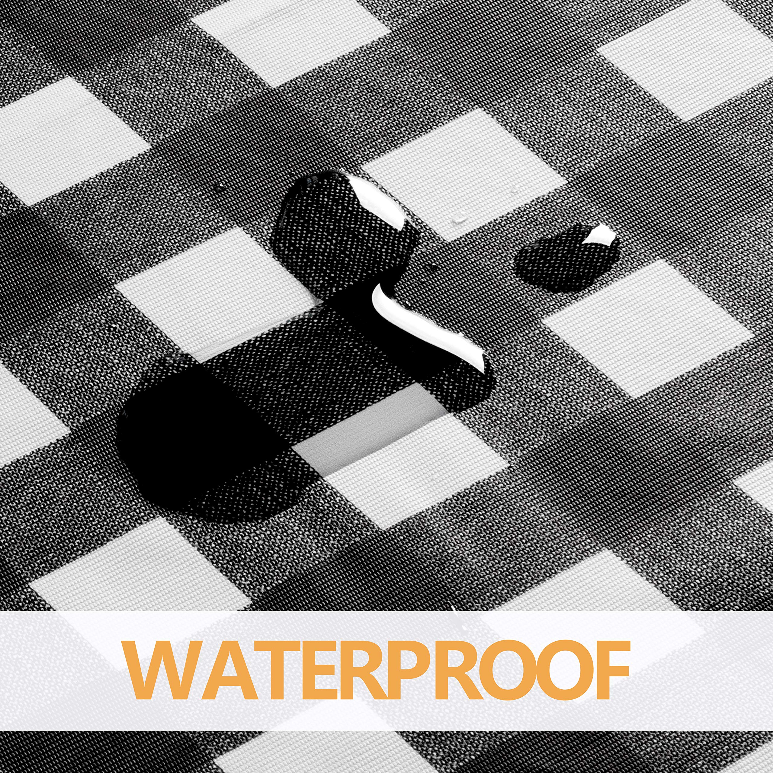 Sancua wipe-clean tablecloth designed for quick spill cleanup after meals.
