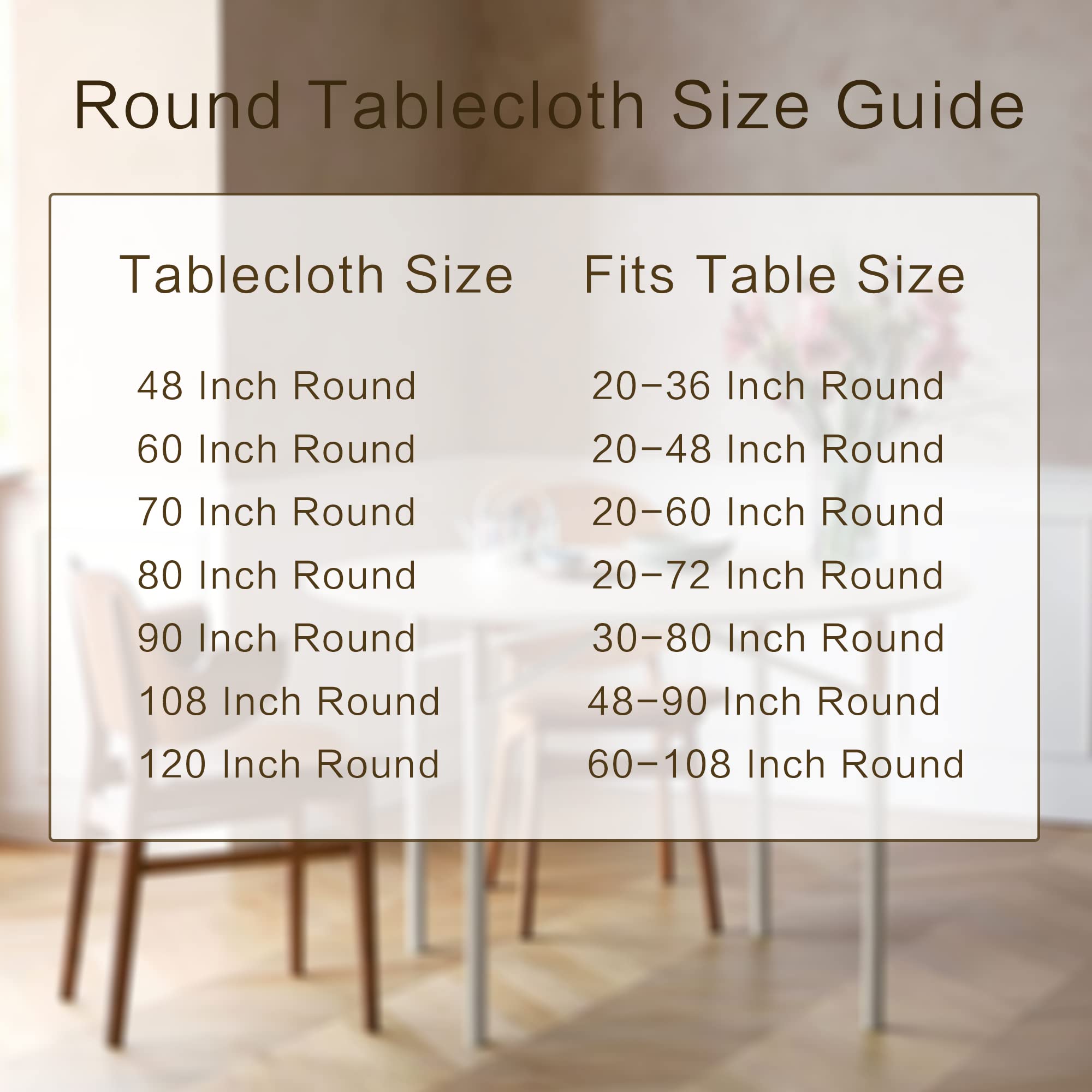 Sancua wrinkle-free care tablecloth stays crisp after ironing.