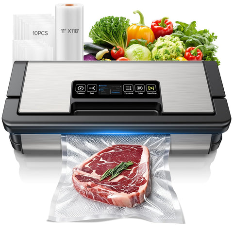 Sandifeng 95kPa vacuum sealer front view showing compact design for everyday use