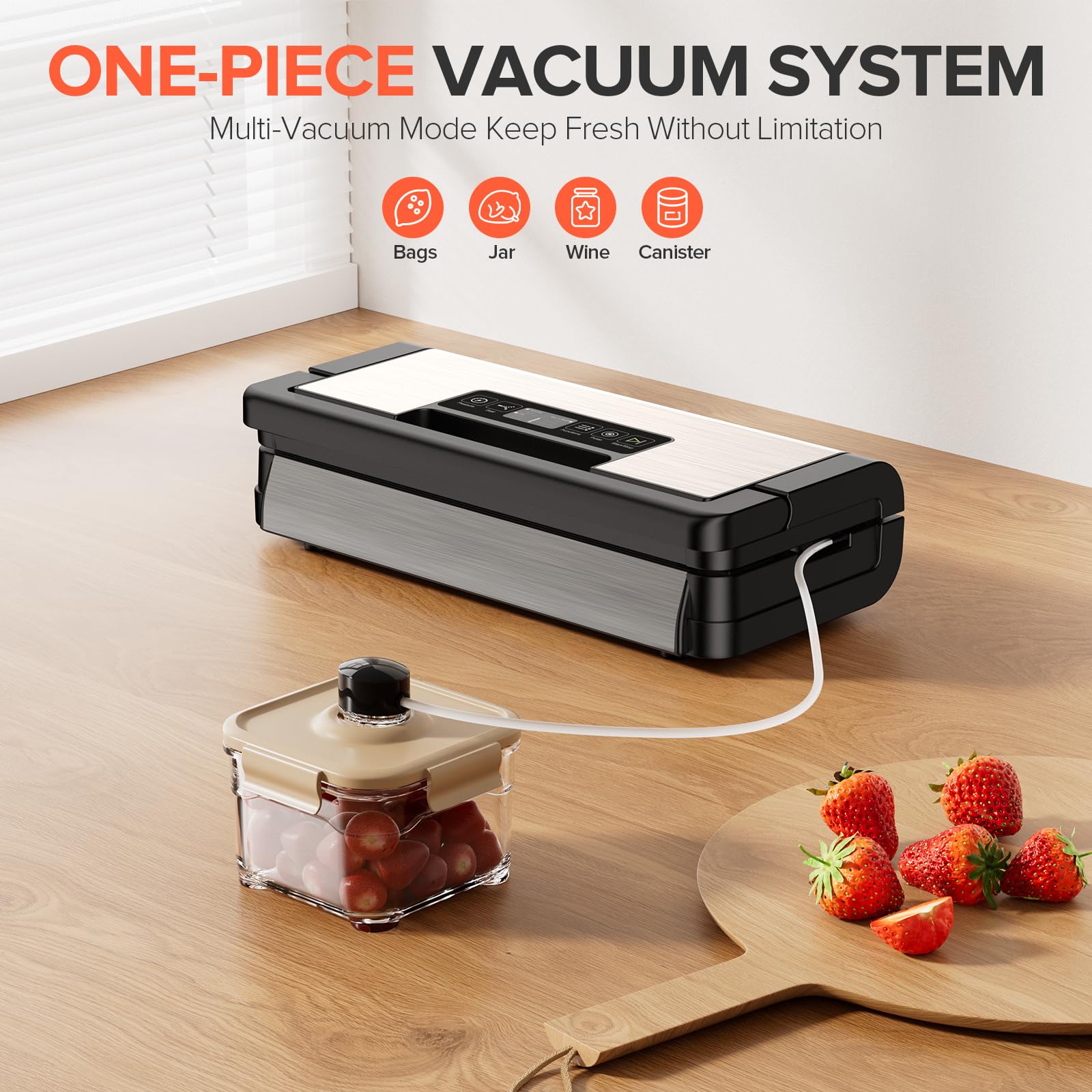 Sandifeng 95kPa vacuum sealer starter bundle contents ready to use