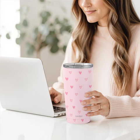 SANDJEST 20oz tumbler outdoors in use for versatile beverages