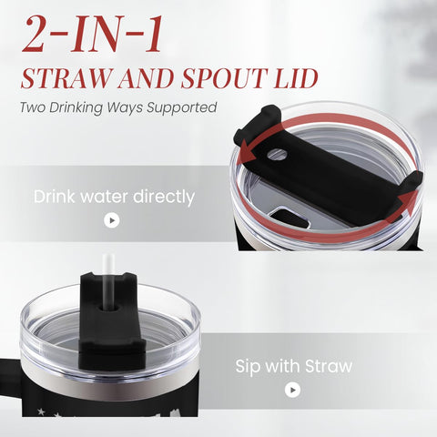 SandJEST 40oz capacity tumbler minimizes refills during busy days.