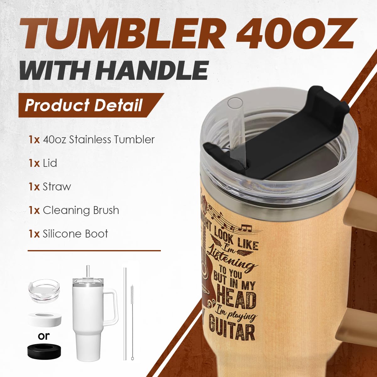 SANDJEST stainless steel double-wall tumbler keeps drinks hot or cold.