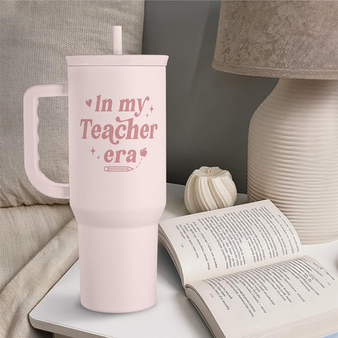 SANDJEST 40oz tumbler easy-carry design makes commuting simpler.